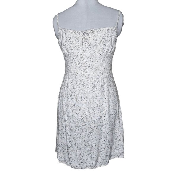 Aritzia Wilfred 8 Milkmaid Slip Dress Ditsy Floral Babydoll Smocked Soft Girl - Picture 1 of 7